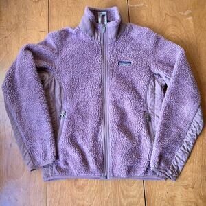 Patagonia Womens 2009 Retro-X Deep Pile Full Zip Jacket Purple Size S 23071F9